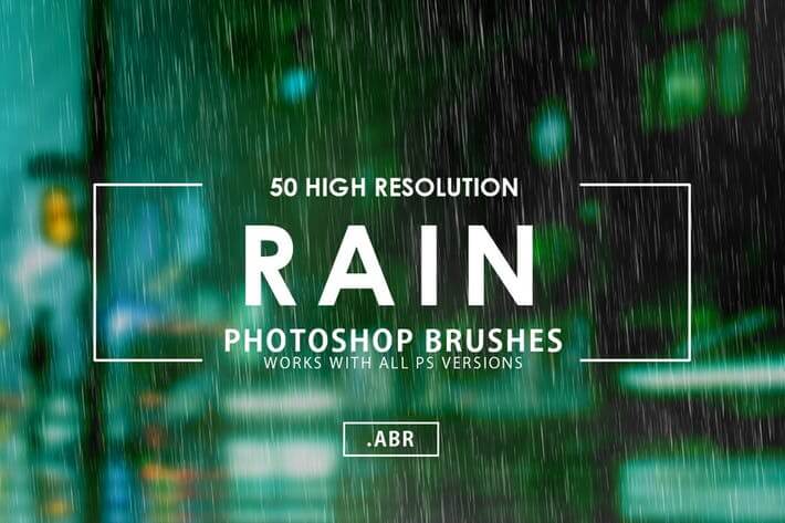 Rain Photoshop Brush