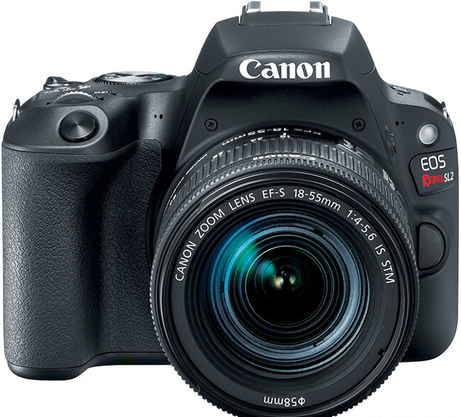 Canon-EOS-Rebel-SL2-Front-Angle