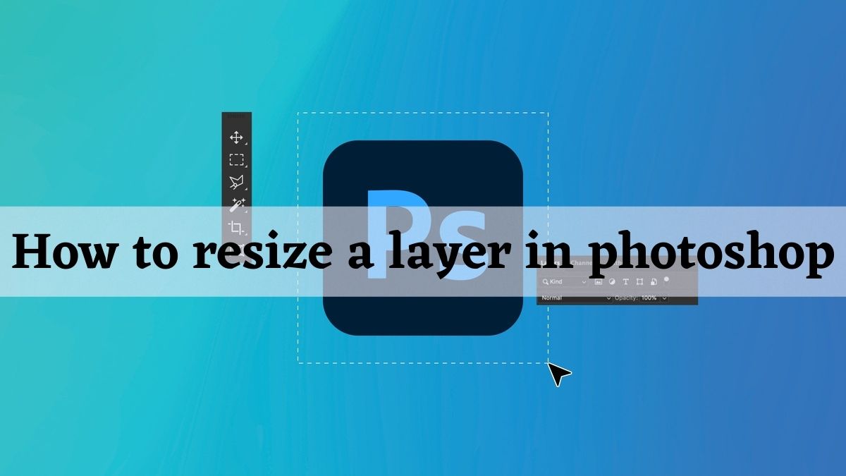 How to resize a layer in photoshop