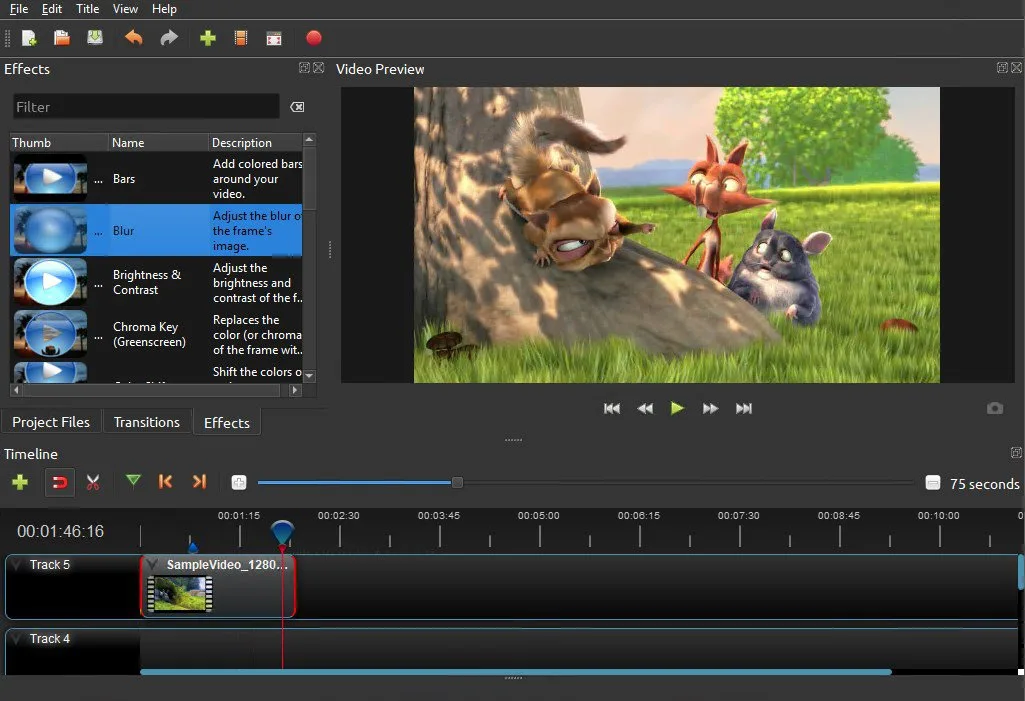 openshot video editor