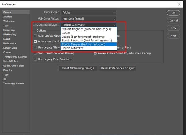 Choose the Resampling Method