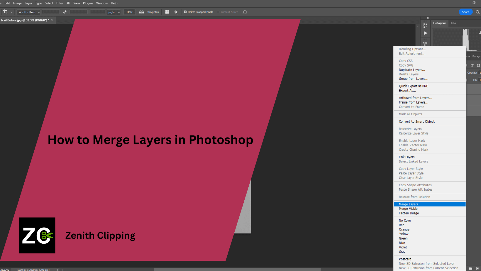 How to Merge Layers in Photoshop
