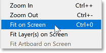 Photoshop Fit On Screen