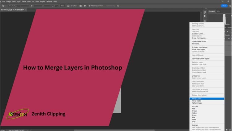 How to Merge Layers in Photoshop
