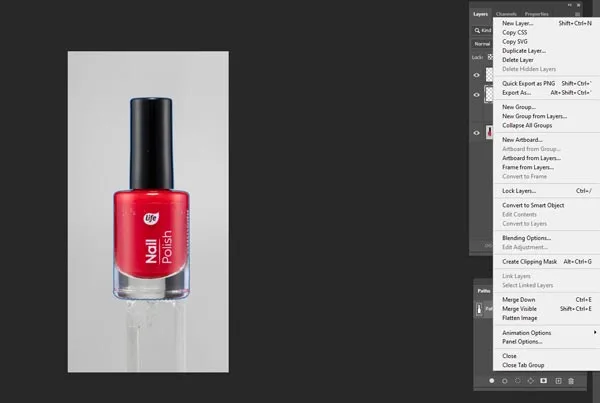 Merge selected layers