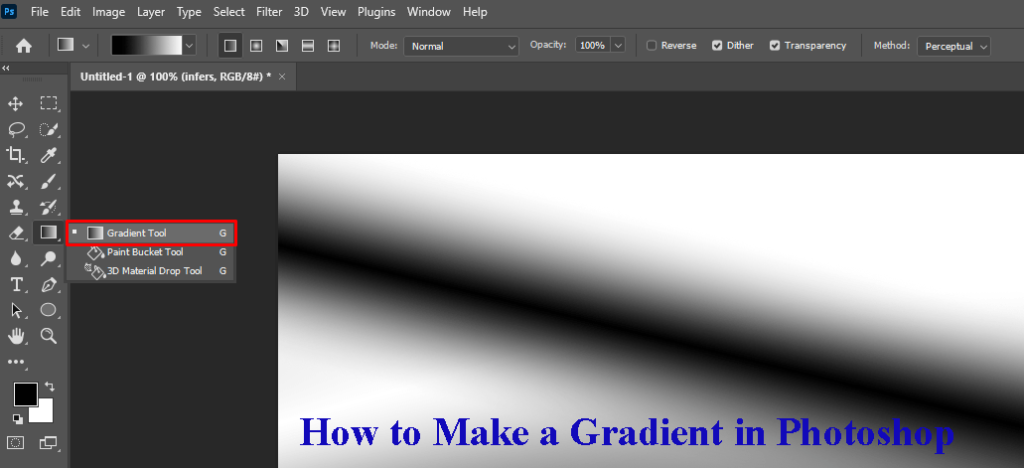 How To make Gradient in Photoshop
