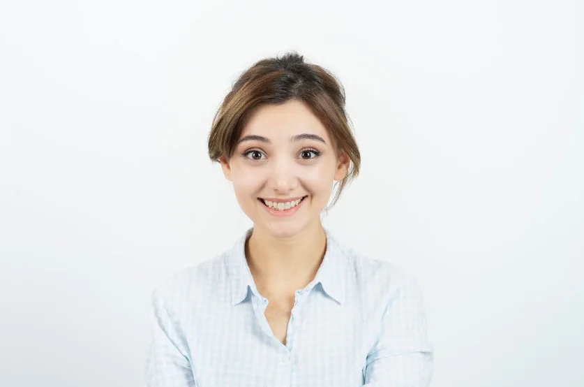 A self-assured headshot