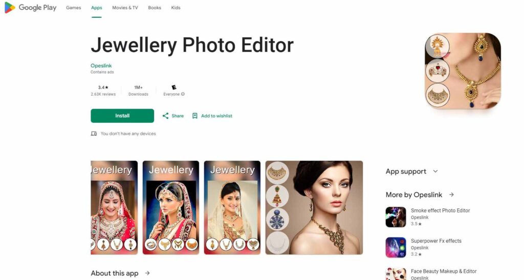 Jewelry Photo Editor Google Play Store