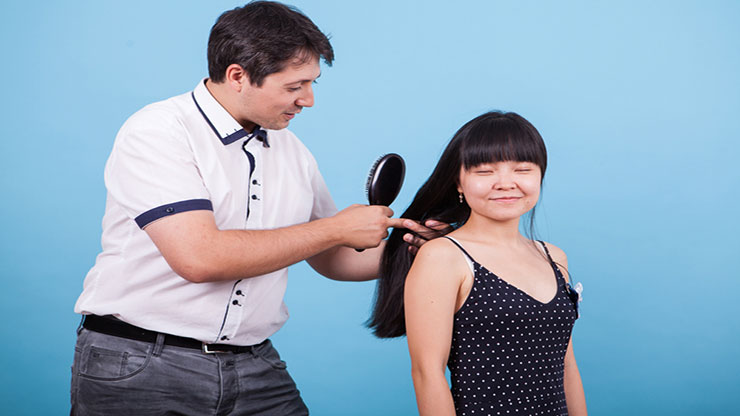 Brushing Hair of Your Partner
