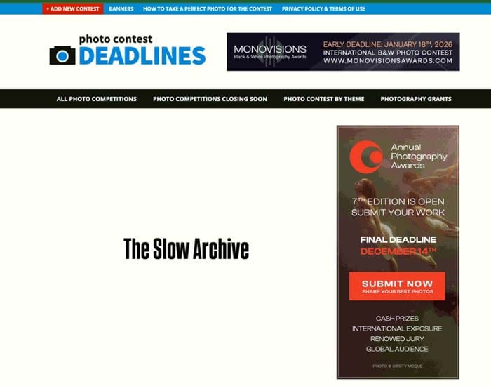 The Slow Archive Open Call