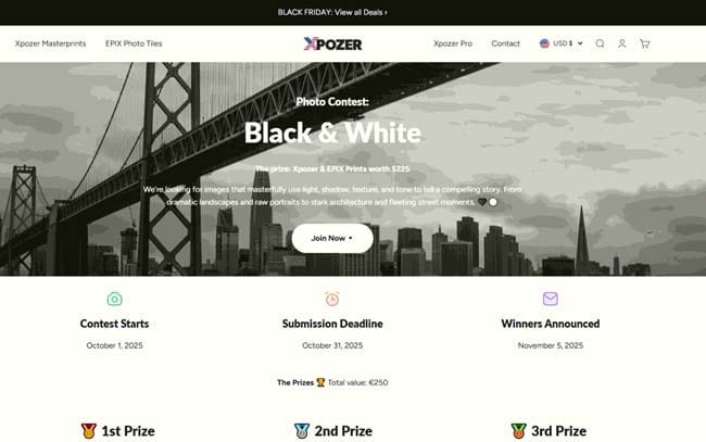Xpozer Black and White Photo Contest