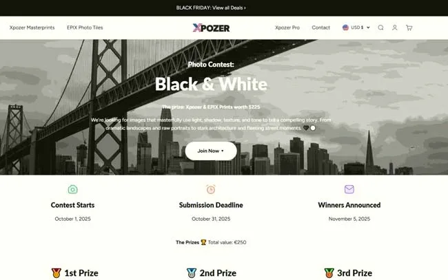 Xpozer Black and White Photo Contest