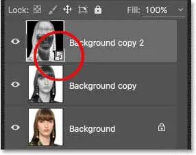 layer's preview thumbnail