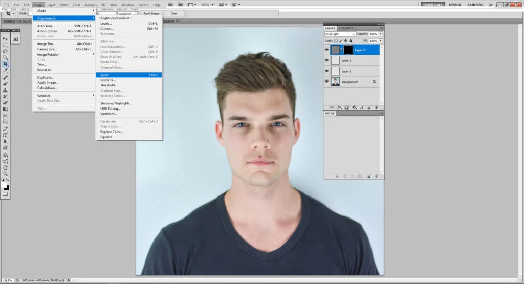 smoothing effect is applied