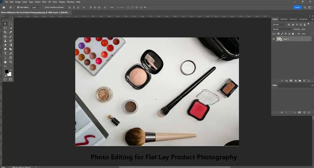 Photo Editing for Flat Lay Product Photography