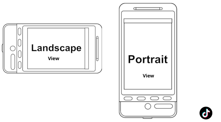 tiktok Landscape and Portrait Layout photo