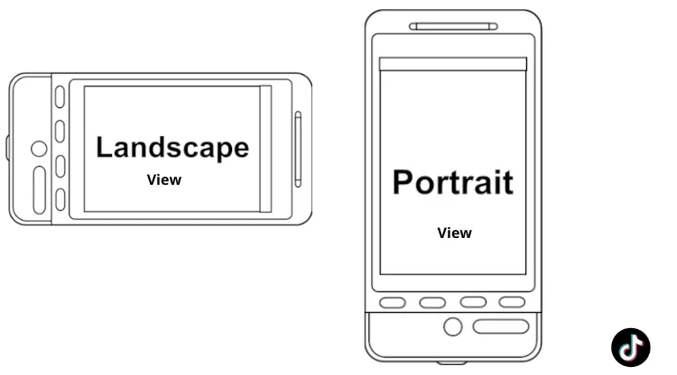 tiktok Landscape and Portrait Layout photo