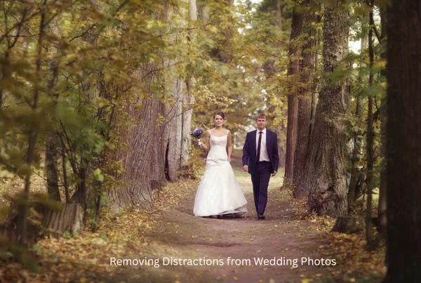 Removing Distractions from Wedding Photos