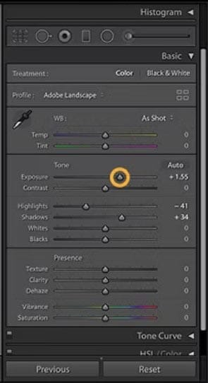 Basic Adjustments Exposure, Contrast, and White Balance