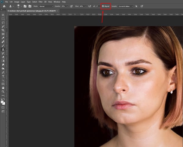 Clone Stamp Tool to Fix Imperfections