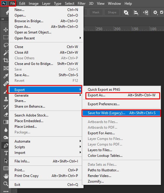 Export for Social Media with Correct Settings