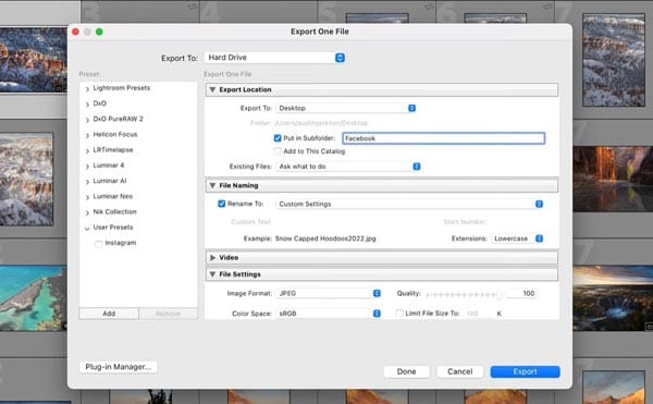 Exporting Your Final Image with the Right Settings