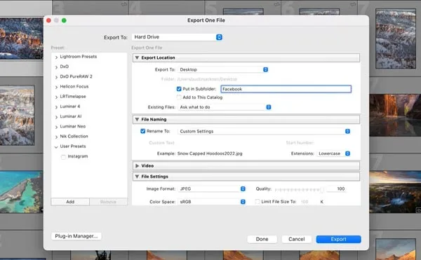 Exporting Your Final Image with the Right Settings