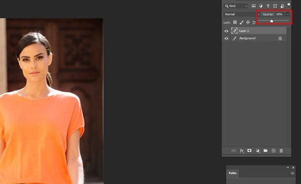 Removing Noise from Scanned Photos Set The Opacity