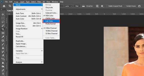 Removing Noise from Scanned Photos Switch to Lab Color Mode