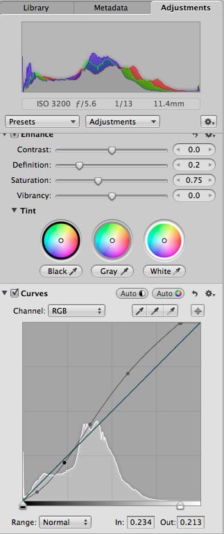 Using the Tone Curve for Precise Control