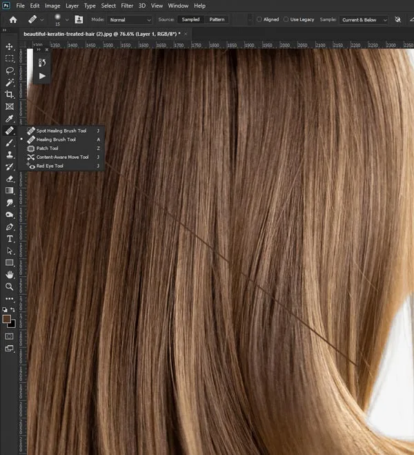 Clean Up Stray Hairs