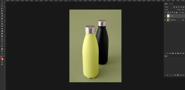 Draw a rectangular shape to select the subject.