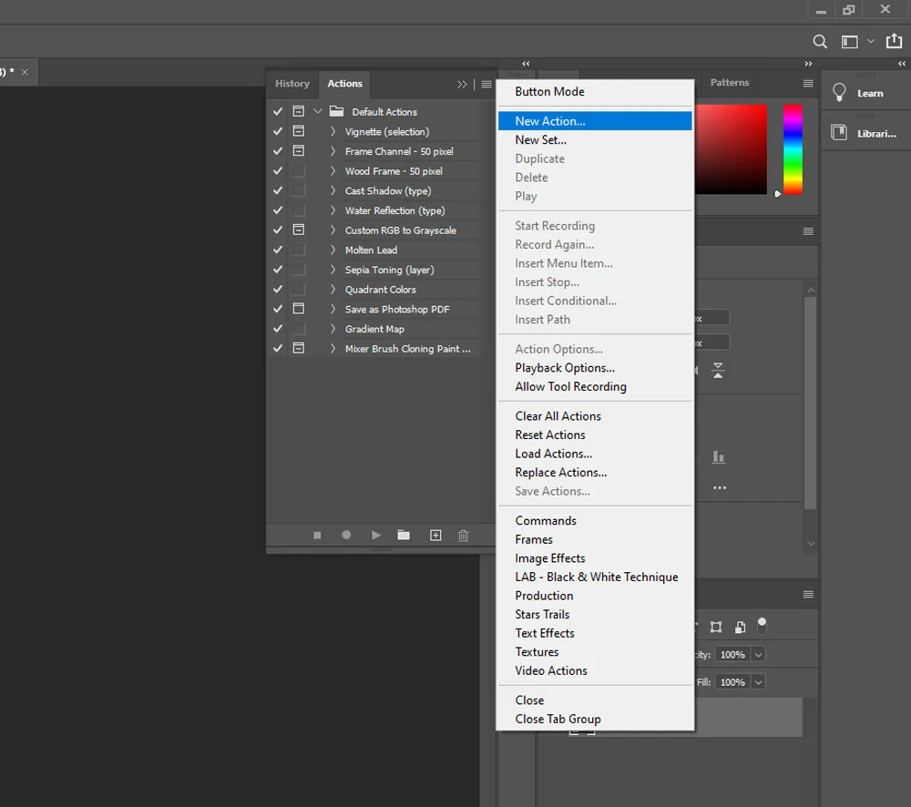 How to Install Third-Party Photoshop Actions