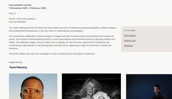 Taylor Wessing Photo Portrait Prize